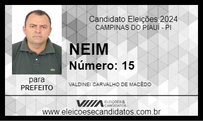 Candidato NEIM 2024 - CAMPINAS DO PIAUÍ - Eleições