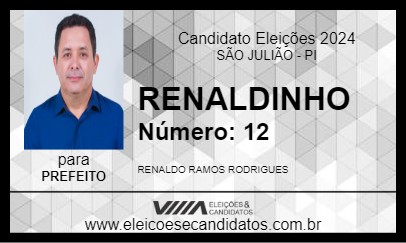 Candidato RENALDINHO 2024 - SÃO JULIÃO - Eleições