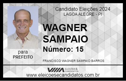 Candidato WAGNER SAMPAIO 2024 - LAGOA ALEGRE - Eleições