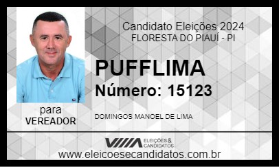 Candidato PUFFLIMA 2024 - FLORESTA DO PIAUÍ - Eleições