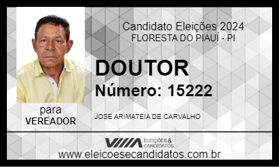 Candidato DOUTOR 2024 - FLORESTA DO PIAUÍ - Eleições