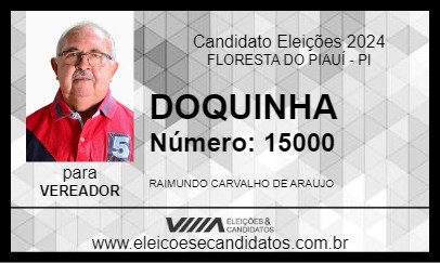 Candidato DOQUINHA 2024 - FLORESTA DO PIAUÍ - Eleições