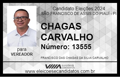 Candidato CHAGAS CARVALHO 2024 - SÃO FRANCISCO DE ASSIS DO PIAUÍ - Eleições