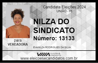 Candidato NILZA DO SINDICATO 2024 - UNIÃO - Eleições