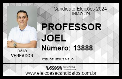 Candidato PROFESSOR JOEL 2024 - UNIÃO - Eleições