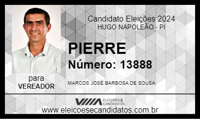 Candidato PIERRE 2024 - HUGO NAPOLEÃO - Eleições