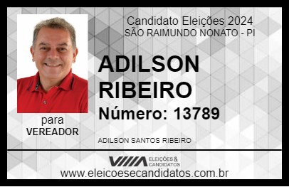 Candidato ADILSON RIBEIRO 2024 - SÃO RAIMUNDO NONATO - Eleições