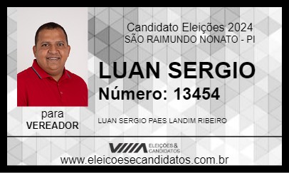 Candidato LUAN SERGIO 2024 - SÃO RAIMUNDO NONATO - Eleições