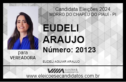 Candidato EUDELI ARAUJO 2024 - MORRO DO CHAPÉU DO PIAUÍ - Eleições