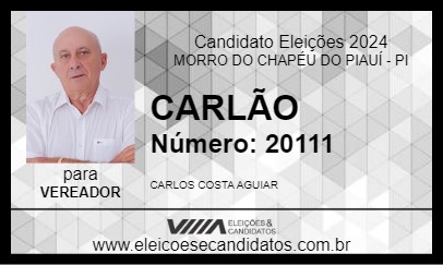 Candidato CARLÃO 2024 - MORRO DO CHAPÉU DO PIAUÍ - Eleições