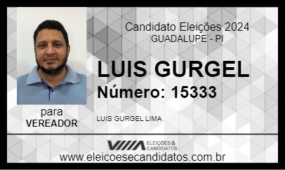 Candidato LUIS GURGEL  2024 - GUADALUPE - Eleições