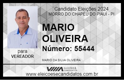 Candidato MARIO OLIVEIRA 2024 - MORRO DO CHAPÉU DO PIAUÍ - Eleições