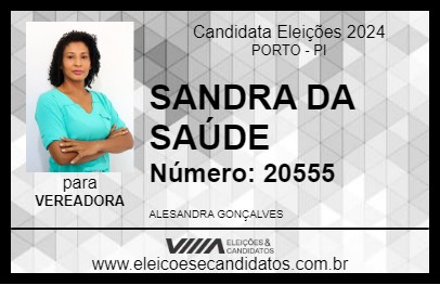 Candidato SANDRA DA SAÚDE 2024 - PORTO - Eleições