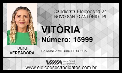 Candidato VITÒRIA 2024 - NOVO SANTO ANTÔNIO - Eleições