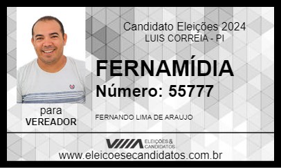 Candidato FERNAMÍDIA 2024 - LUIS CORREIA - Eleições