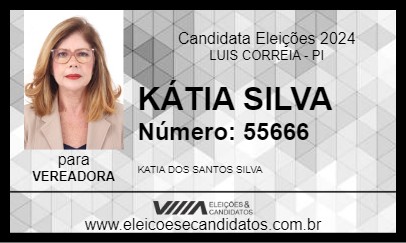 Candidato KÁTIA SILVA 2024 - LUIS CORREIA - Eleições