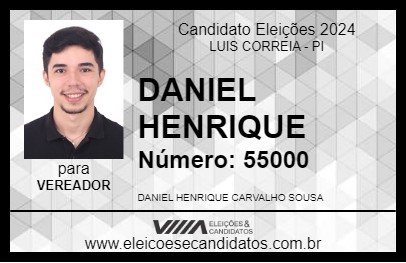 Candidato DANIEL HENRIQUE 2024 - LUIS CORREIA - Eleições