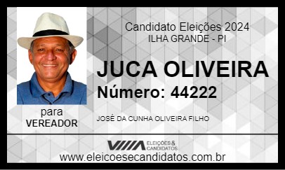 Candidato JUCA OLIVEIRA 2024 - ILHA GRANDE - Eleições