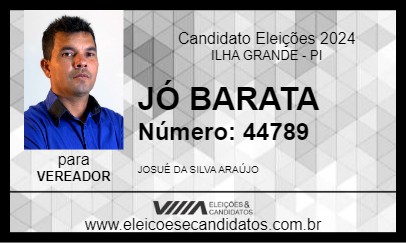 Candidato JÓ BARATA 2024 - ILHA GRANDE - Eleições