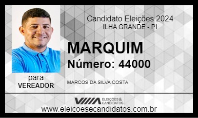 Candidato MARQUIM 2024 - ILHA GRANDE - Eleições