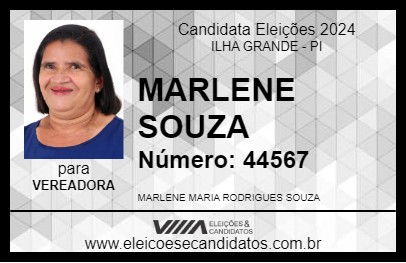 Candidato MARLENE SOUZA 2024 - ILHA GRANDE - Eleições