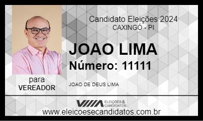 Candidato JOAO LIMA 2024 - CAXINGÓ - Eleições