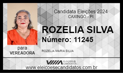 Candidato ROZELIA SILVA 2024 - CAXINGÓ - Eleições