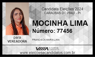 Candidato MOCINHA LIMA 2024 - CARAÚBAS DO PIAUÍ - Eleições