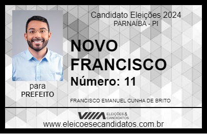 Candidato NOVO FRANCISCO 2024 - PARNAÍBA - Eleições