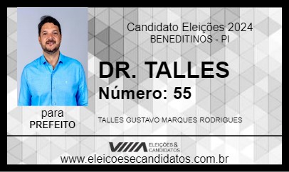 Candidato DR. TALLES 2024 - BENEDITINOS - Eleições