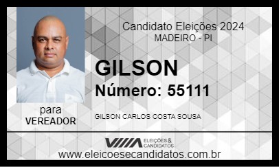 Candidato GILSON 2024 - MADEIRO - Eleições