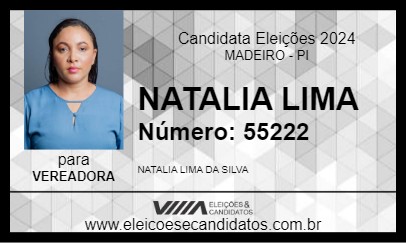 Candidato NATALIA LIMA 2024 - MADEIRO - Eleições