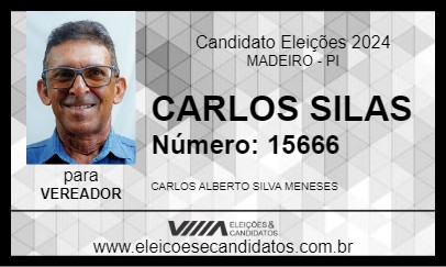 Candidato CARLOS SILAS 2024 - MADEIRO - Eleições