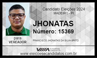 Candidato JHONATAS 2024 - MADEIRO - Eleições