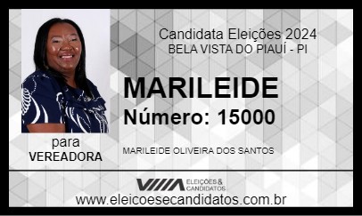 Candidato MARILEIDE 2024 - BELA VISTA DO PIAUÍ - Eleições