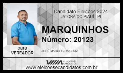 Candidato MARQUINHOS 2024 - JATOBÁ DO PIAUÍ - Eleições