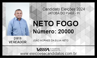 Candidato NETO FOGO 2024 - JATOBÁ DO PIAUÍ - Eleições