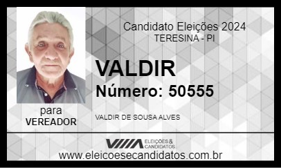 Candidato VALDIR 2024 - TERESINA - Eleições