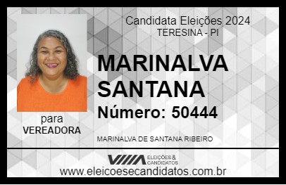 Candidato MARINALVA SANTANA 2024 - TERESINA - Eleições