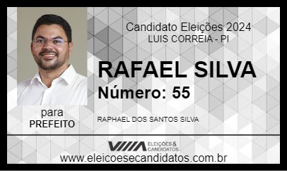 Candidato RAFAEL SILVA 2024 - LUIS CORREIA - Eleições