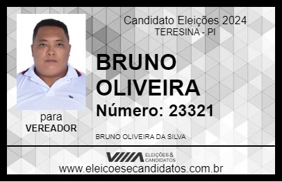 Candidato BRUNO OLIVEIRA 2024 - TERESINA - Eleições