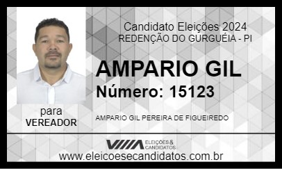 Candidato AMPARIO GIL 2024 - REDENÇÃO DO GURGUÉIA - Eleições