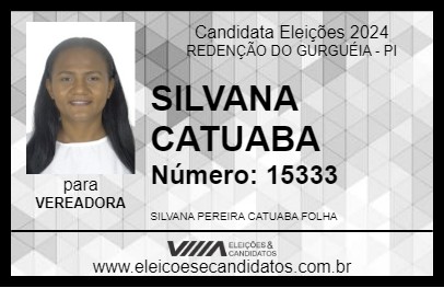 Candidato SILVANA CATUABA 2024 - REDENÇÃO DO GURGUÉIA - Eleições