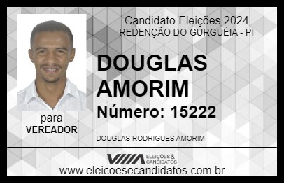 Candidato DOUGLAS AMORIM 2024 - REDENÇÃO DO GURGUÉIA - Eleições