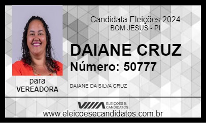 Candidato DAIANE CRUZ 2024 - BOM JESUS - Eleições