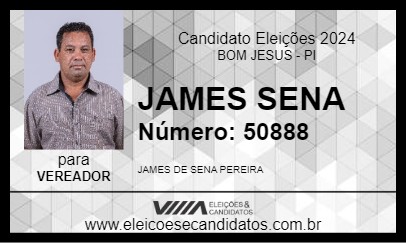 Candidato JAMES SENA 2024 - BOM JESUS - Eleições