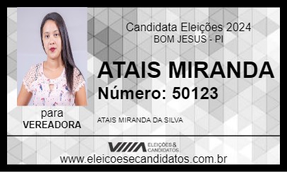 Candidato ATAIS MIRANDA 2024 - BOM JESUS - Eleições