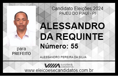 Candidato ALESSANDRO DA REQUINTE 2024 - PAJEÚ DO PIAUÍ - Eleições