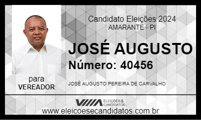 Candidato JOSÉ AUGUSTO 2024 - AMARANTE - Eleições