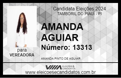 Candidato AMANDA AGUIAR 2024 - TAMBORIL DO PIAUÍ - Eleições